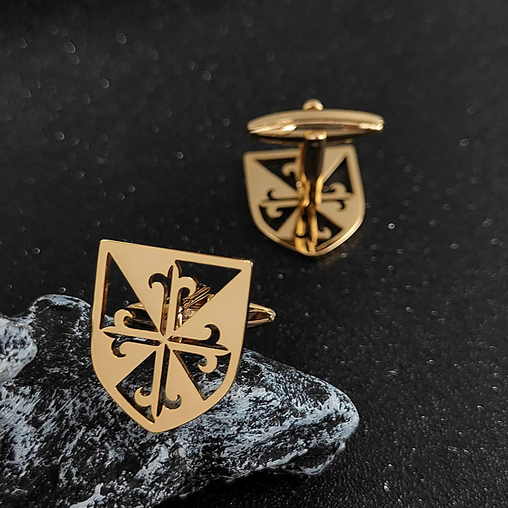 Dress Shirt French Cuff - High-end Anchor Rudder Men's Cufflinks Personality
