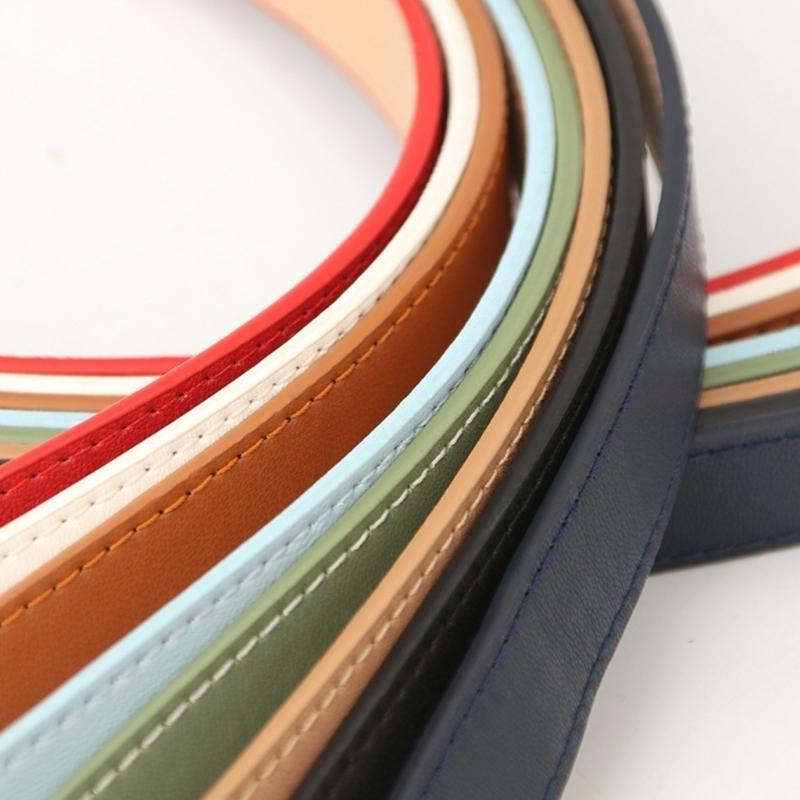 652F Fashion Hot Girls Oval Bu - Formal Belt Leather Thin recension och pris