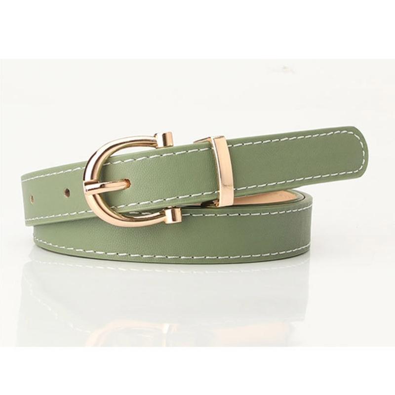 652F Fashion Hot Girls Oval Bu - Formal Belt Leather Thin recension och pris
