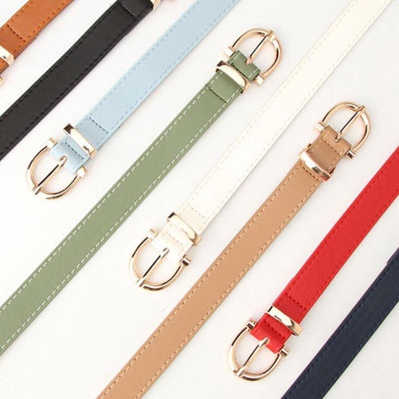 652F Fashion Hot Girls Oval Bu - Formal Belt Leather Thin recension och pris