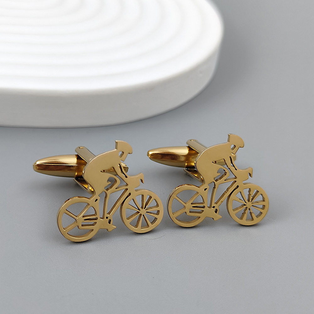 Bicycle racer gold-plated cuff - Men Formal Wear With Tie recension och pris
