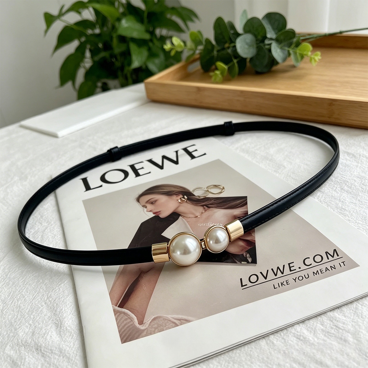Women's Thin PU Leather Waist  - Formal Belt Leather Thin recension och pris