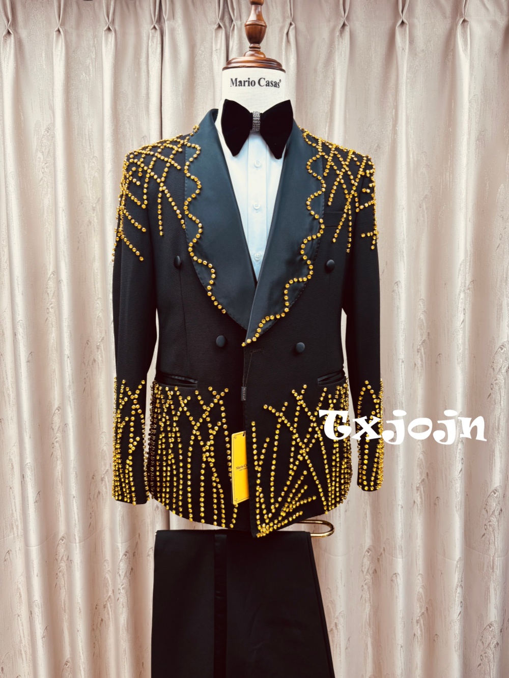 Man Exquisite Beaded Suit Set  - Men Formal Wear Clothes recension och pris