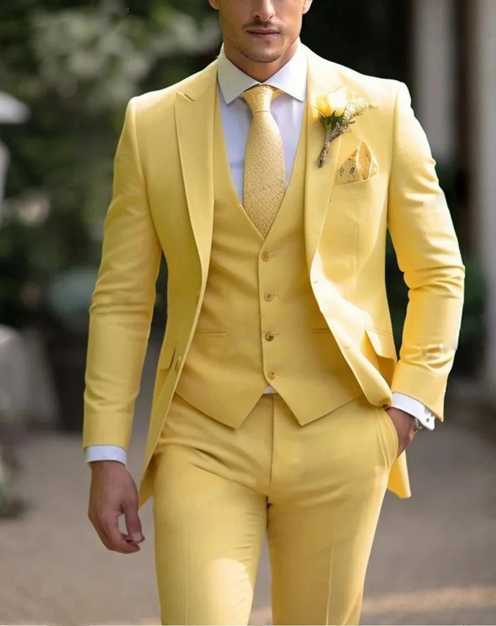 3 Pieces Pink Formal Men Suits - Men'S Formal Wear For Reception recension och pris