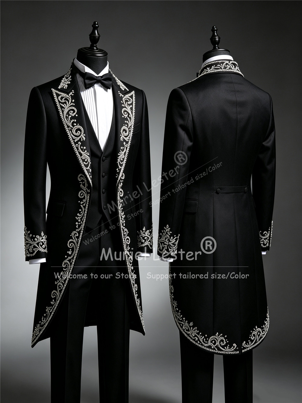 Man Brilliant Crystals Beading - Men Formal Wear Clothes recension och pris