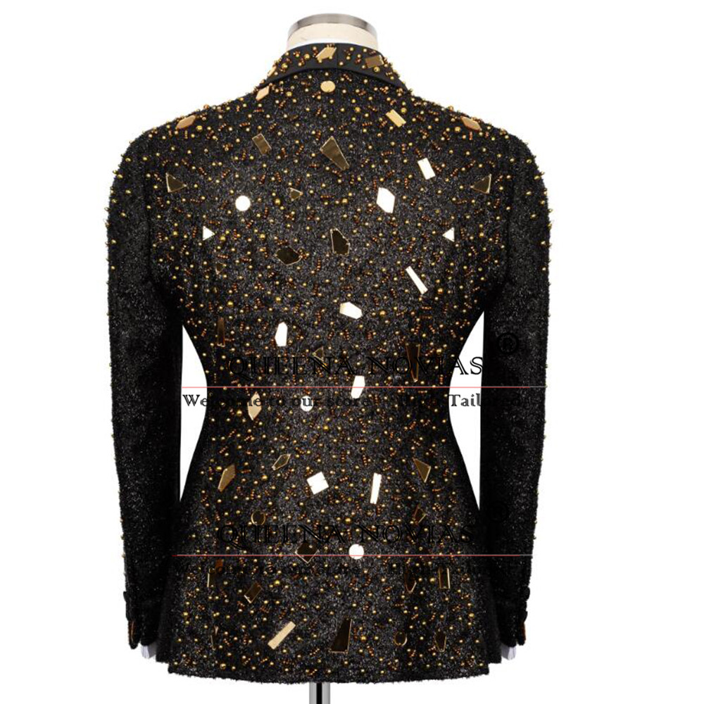 Sparkly Crystals Beading Suit  - Men'S Formal Wear For Reception recension och pris