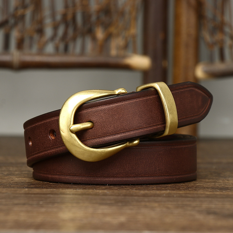 85-120cm Women Pure Real Cowhi - Formal Belt Leather Thin recension och pris