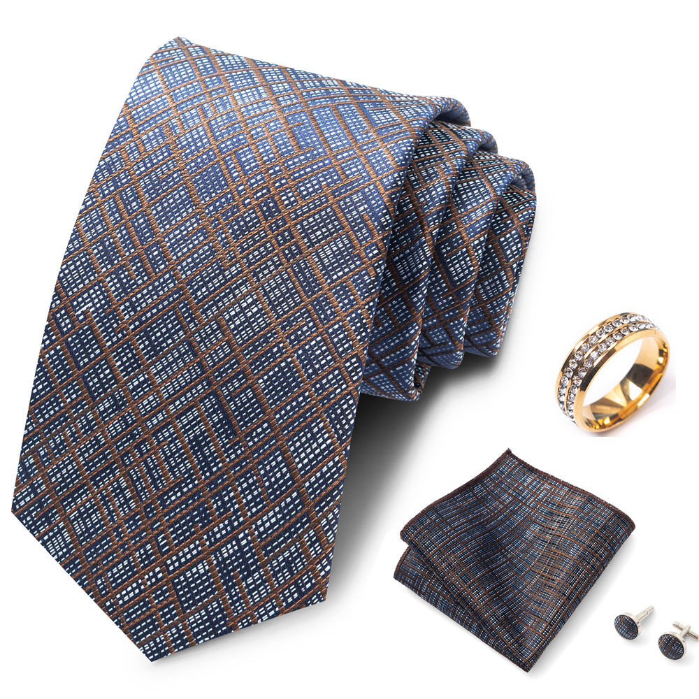 Striped men's tie set, stylish - Men Formal Wear With Tie recension och pris