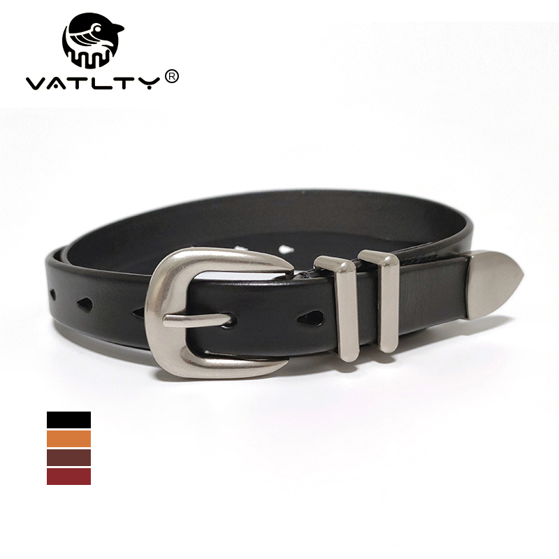 VATLTY 2.3cm Leather Belt for  - Formal Belt Leather Thin recension och pris
