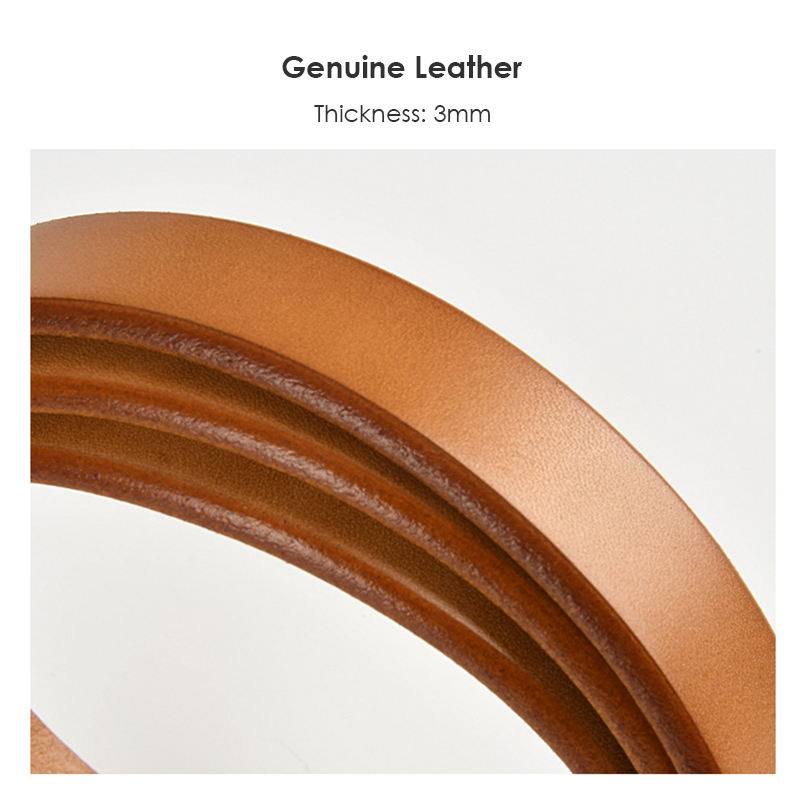 VATLTY 2.3cm Leather Belt for  - Formal Belt Leather Thin recension och pris