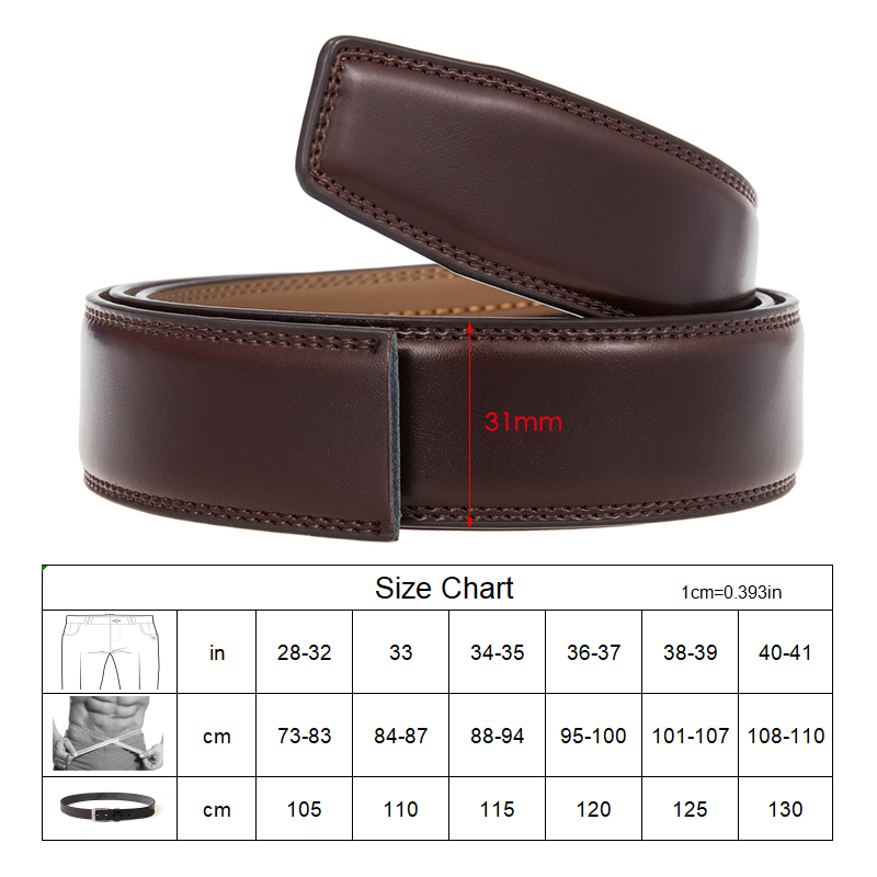 VATLTY Official Genuine Men's  - Formal Belt Leather Thin recension och pris
