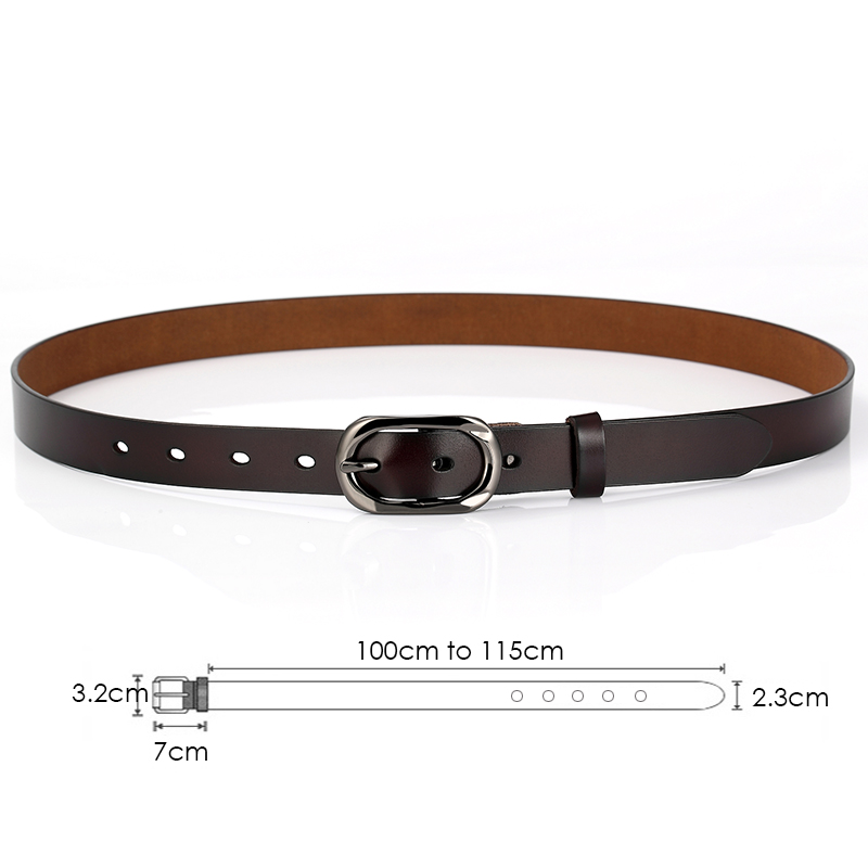 VATLTY 95cm-115cm Leather Belt - Formal Belt Leather Thin recension och pris
