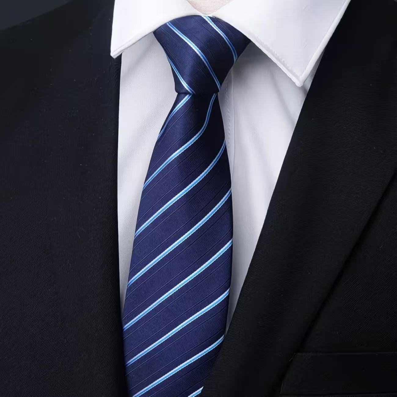 6Pcs Men's Zip Tie Ties 8cm (3 - Men Formal Wear With Tie recension och pris