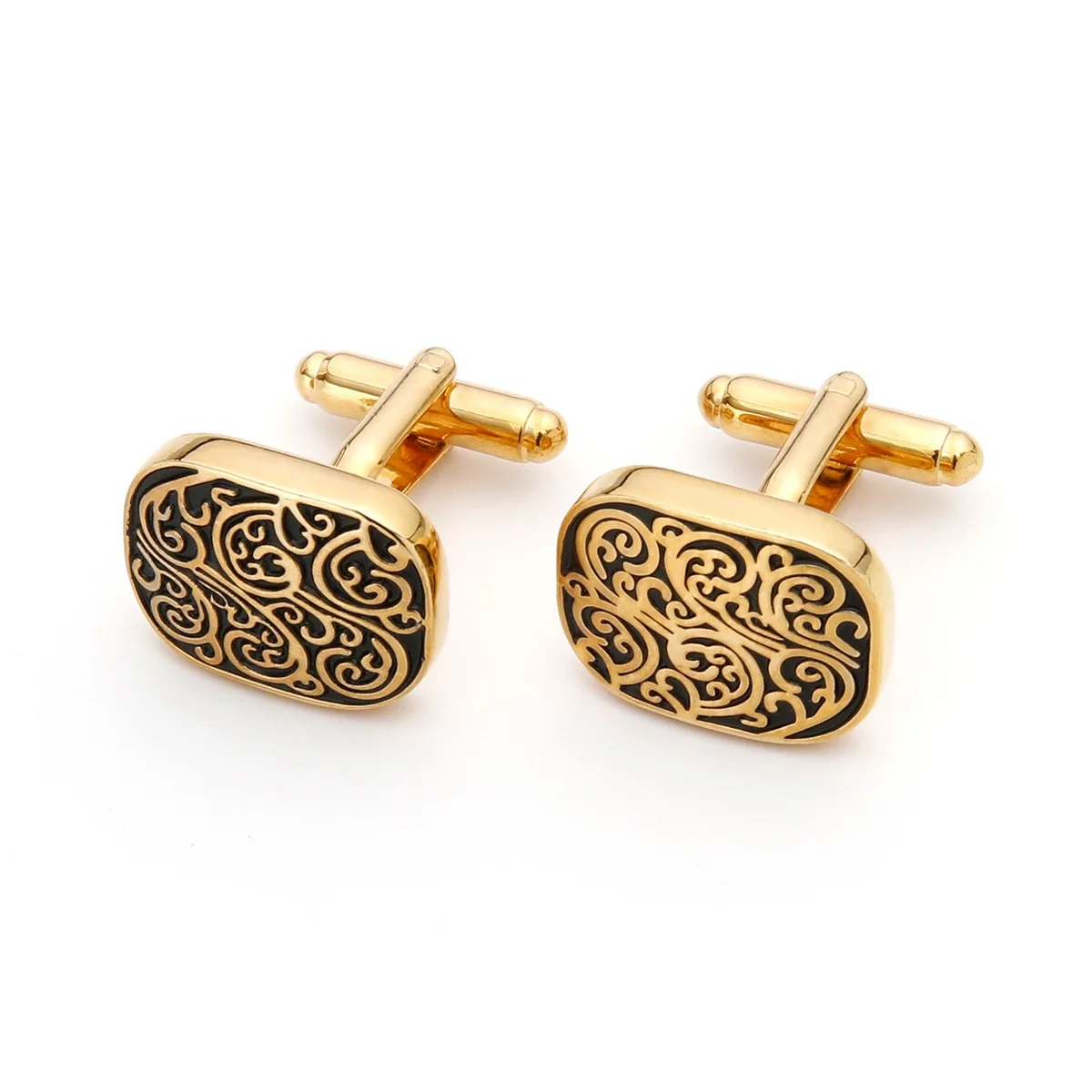 High Quality Gold Cufflinks Vi - Dress Shirt French Cuff recension och pris
