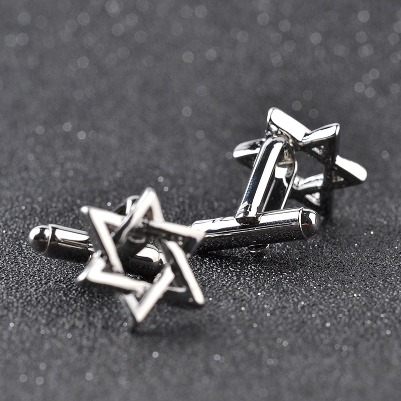 Hexagonal star Cufflinks For M - Dress Shirt French Cuff recension och pris