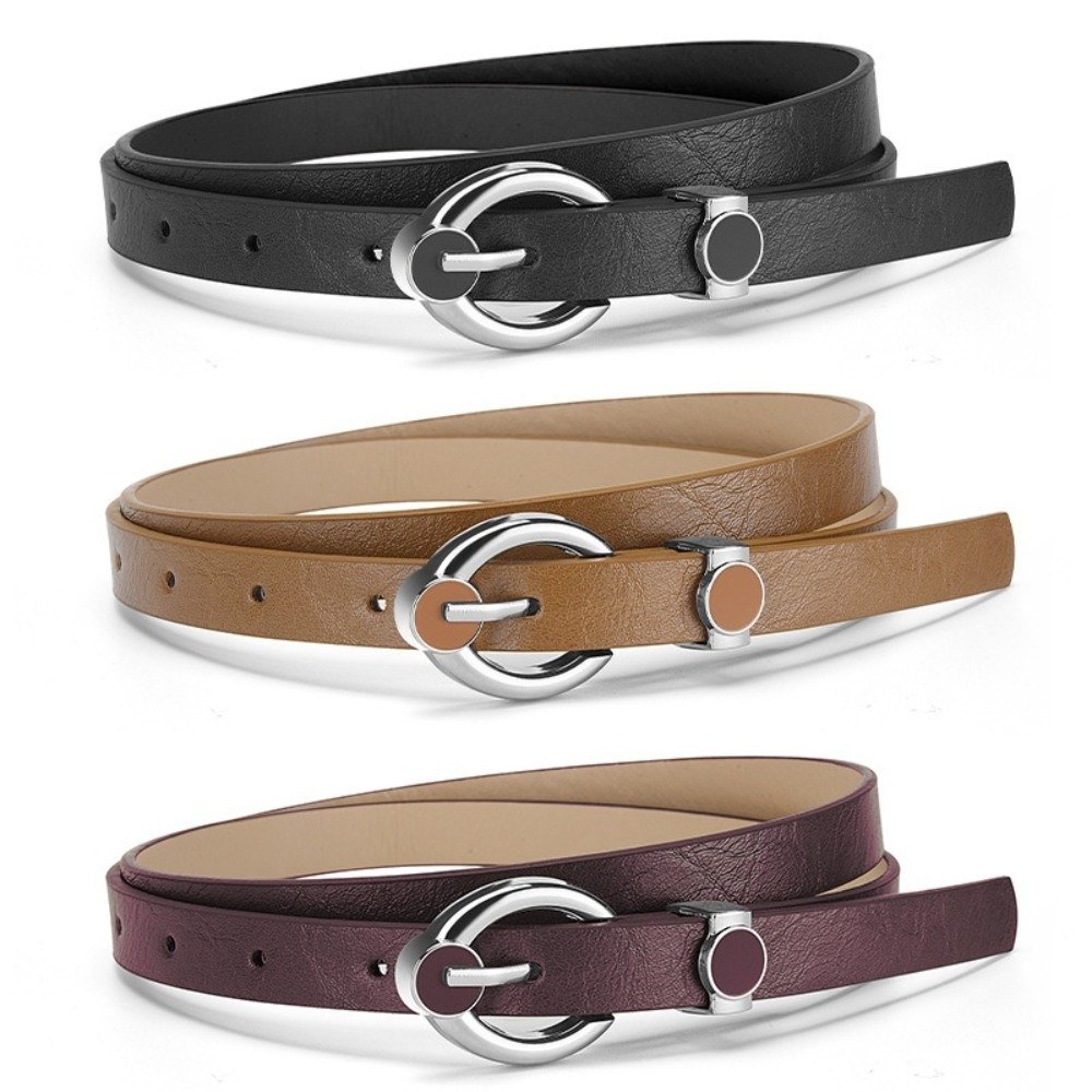 Fashion Alloy Pin Buckle Thin  - Formal Belt Leather Thin recension och pris