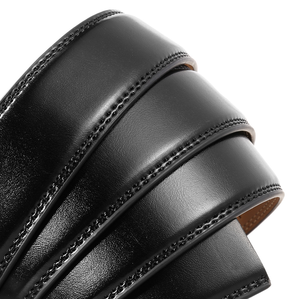 3-3.1cm Width Cowskin Leather  - Formal Belt Leather Thin recension och pris