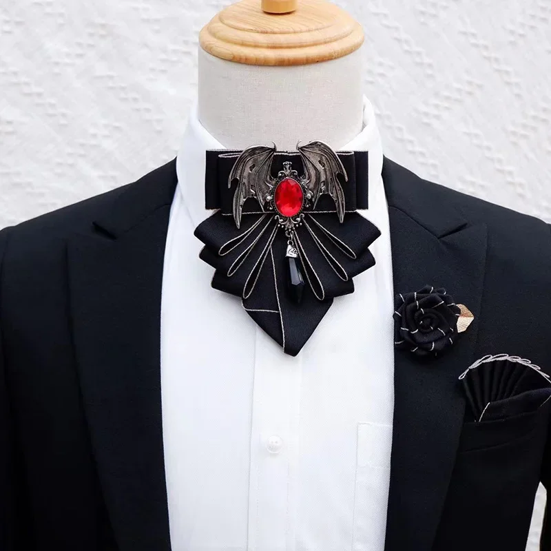 Men's Bow Tie Brooch Set Briti - Men Formal Wear With Tie recension och pris