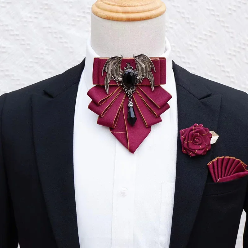 Men's Bow Tie Brooch Set Briti - Men Formal Wear With Tie recension och pris