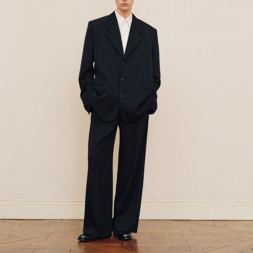 Men's Black Oversized Suit Set - Formal Wear For Men Black Suit recension och pris