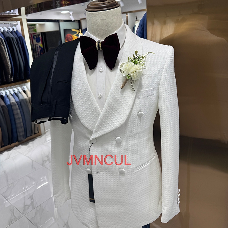 Men's Jacquard 3 Piece Suit Ta - Men'S Formal Wear For Reception recension och pris