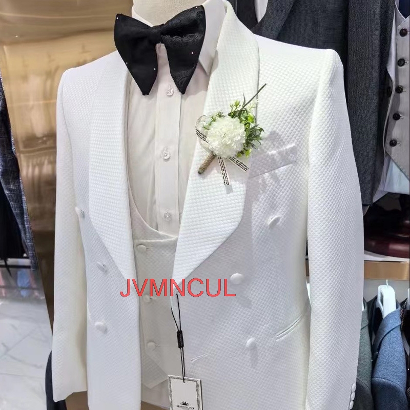Men's Jacquard 3 Piece Suit Ta - Men'S Formal Wear For Reception recension och pris