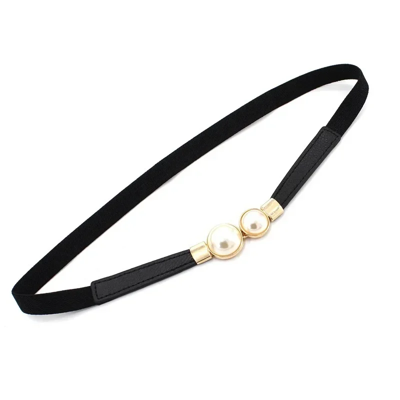 Women's Belt Creative Double P - Formal Belt Leather Thin recension och pris